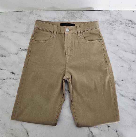 J Brand Alana High Rise Crop Skinny Tan Camel Jeans 26 NWT - Picture 5 of 11